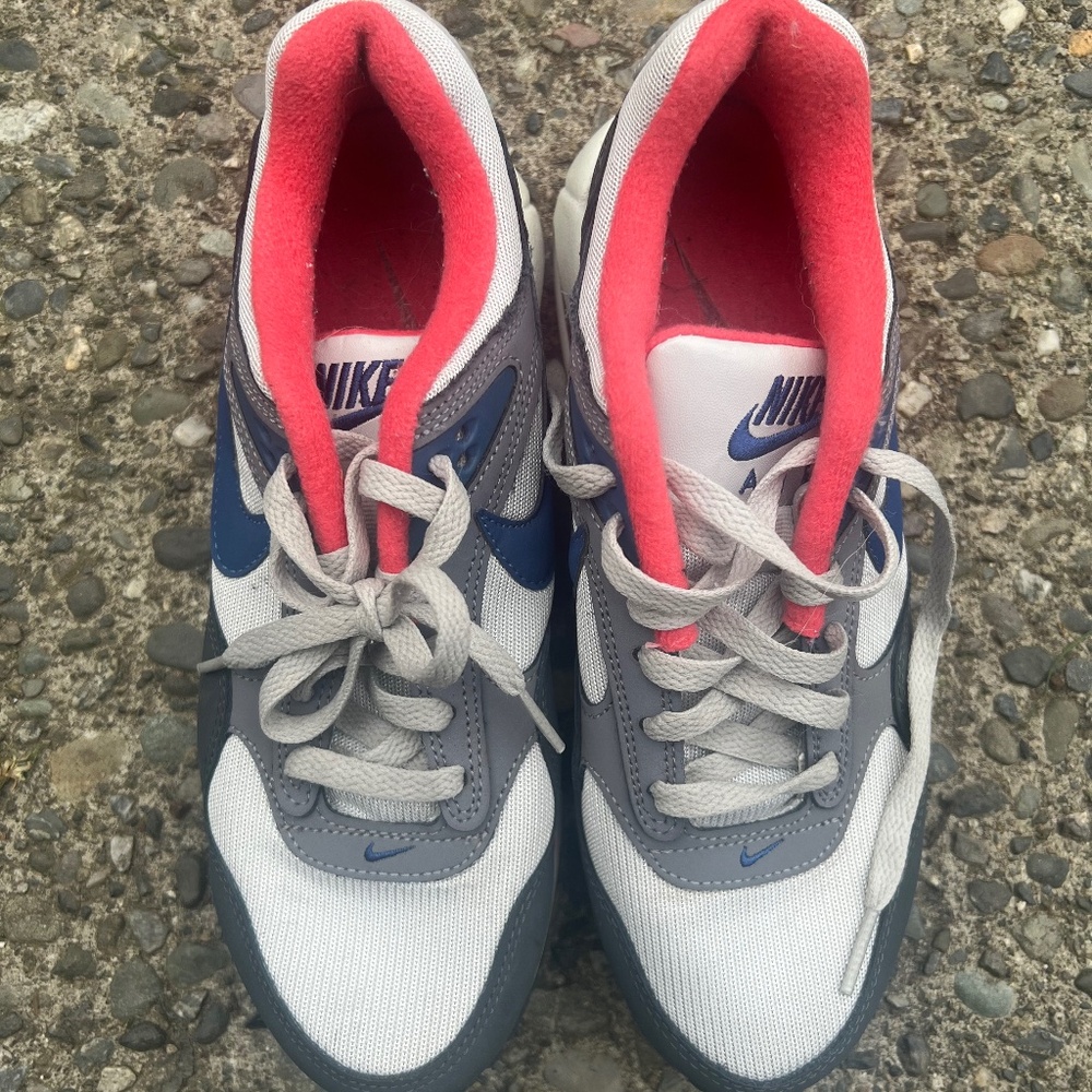 Nike Air Max Orange Blue Grey White Womens size 8